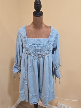 Free People Denim Dress!!